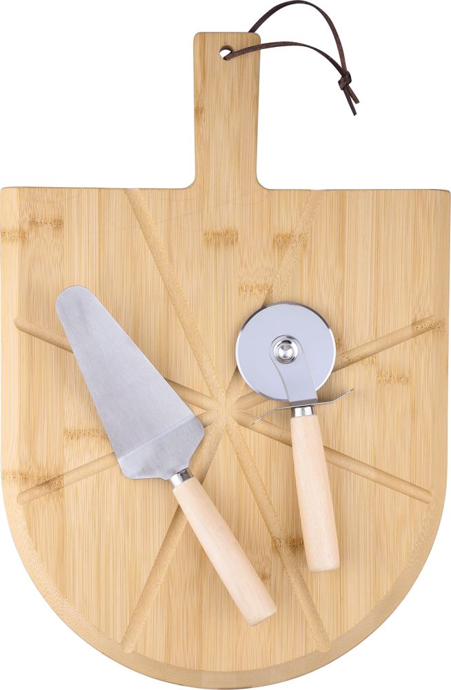 Bamboe pizzaplank Vale - voor bedrijven en relatiegeschenken - Bruin