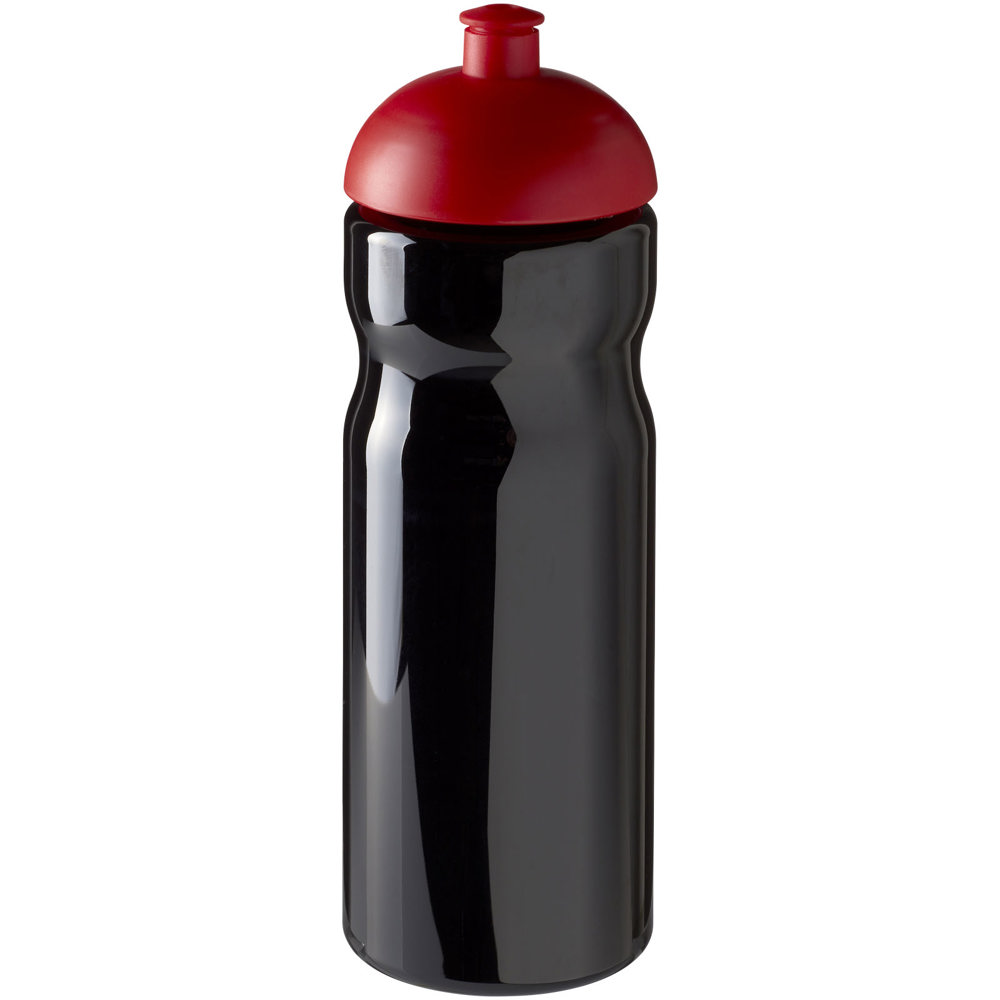 H2O Active® Base 650 ml bidon met koepeldeksel - bedrukt of onbedrukt verkrijgbaar - Zwart, Rood