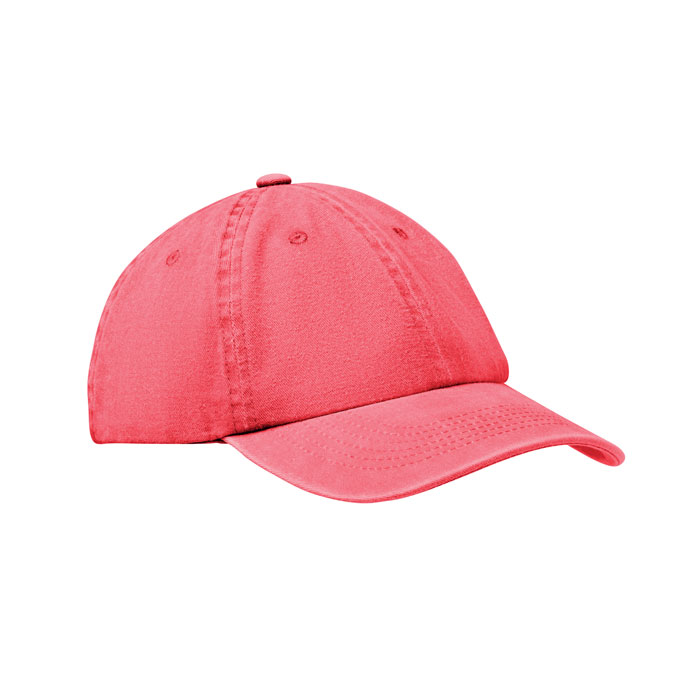 BEAU - 6 panelen baseballcap 265gr/m² - bedrukt of onbedrukt verkrijgbaar - rood
