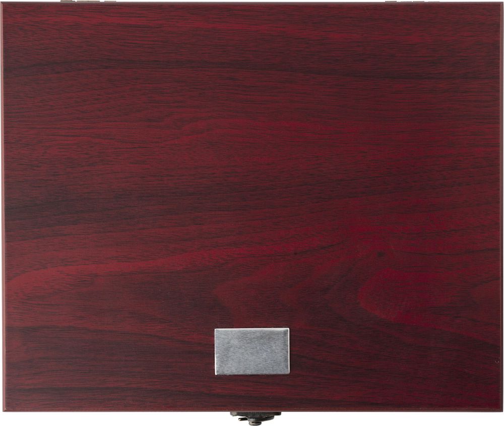 Houten wijn set Emil - met logo of onbedrukt bestellen - bruin