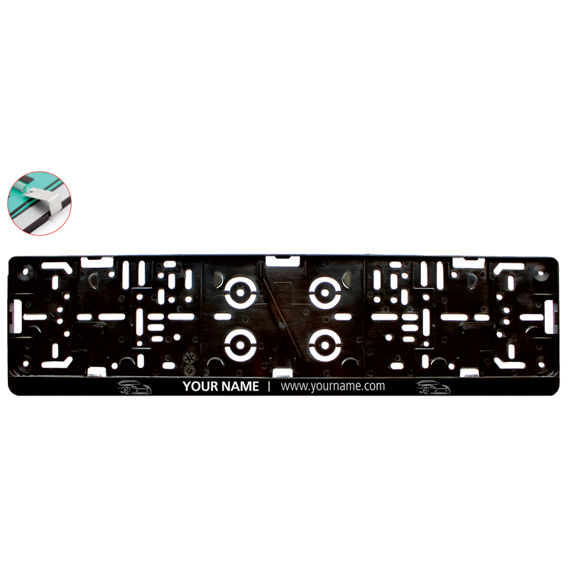 Kentekenplaathouder Kwik Klik - met logo of onbedrukt bestellen