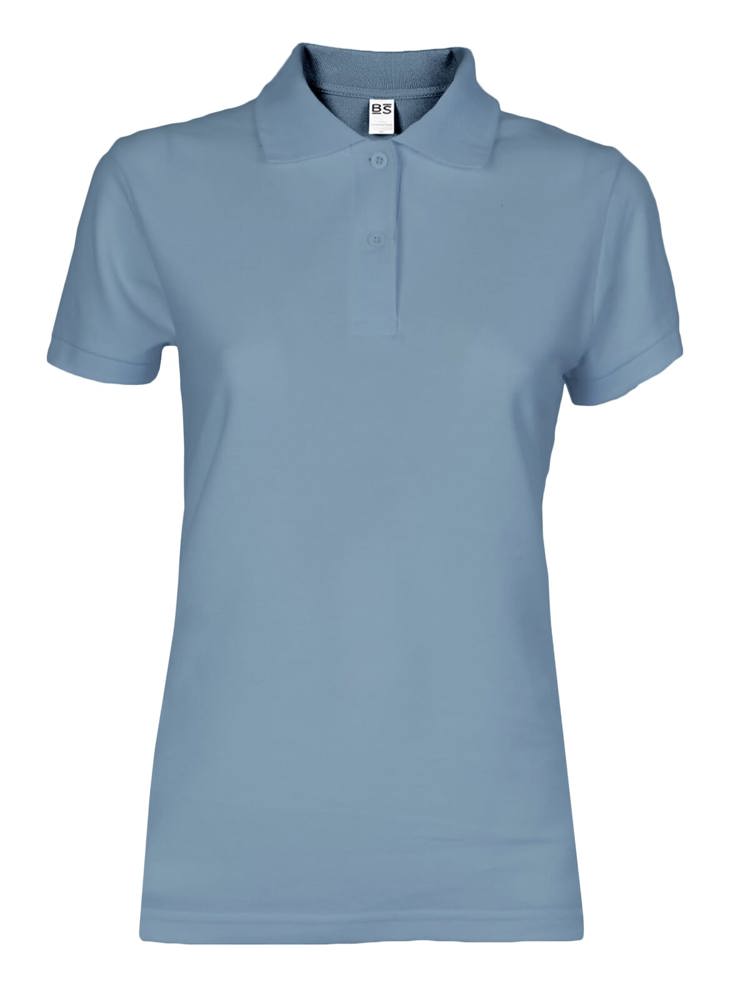 BS Evolution dames polo, 180 gr/m² - met logo of onbedrukt bestellen - Middenblauw (PMS 2157C)