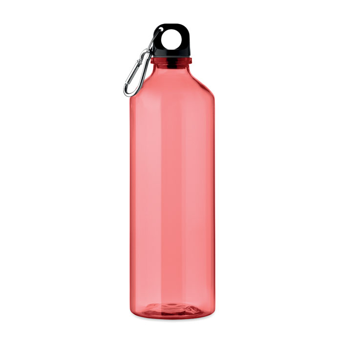 MOSS RE750 - RPET fles 750ml - bedrukt of onbedrukt verkrijgbaar - Transparant Rood