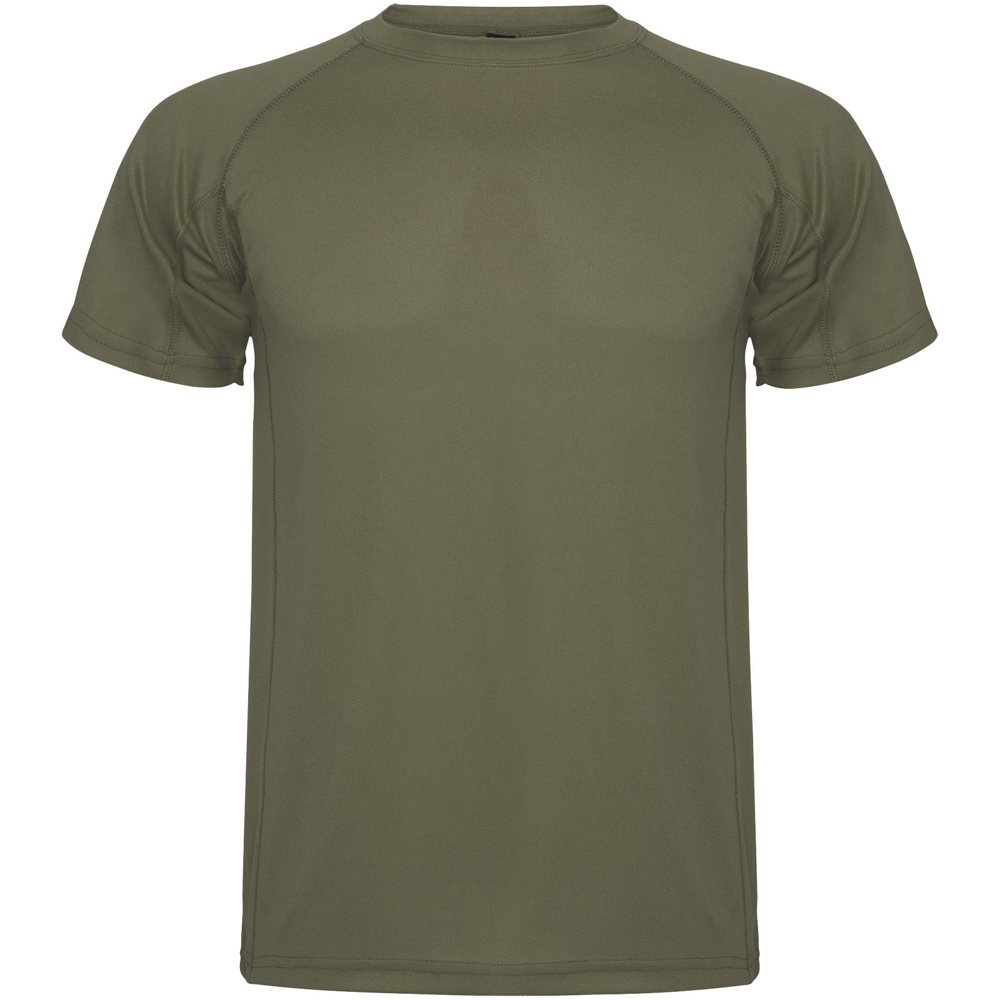 Montecarlo sportshirt met korte mouwen voor heren - met logo of onbedrukt bestellen - Militair groen
