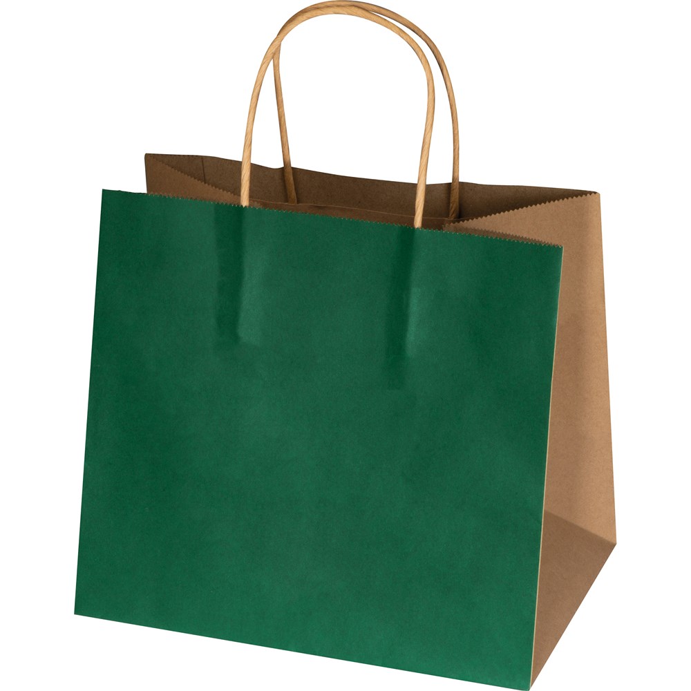 papieren tas, klein - kopen of bedrukken - groen