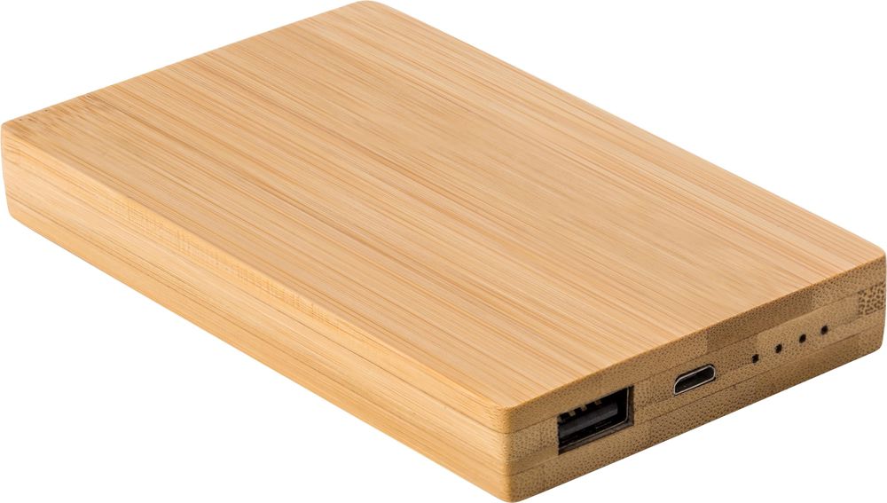 Bamboe powerbank Ruby - kopen of bedrukken