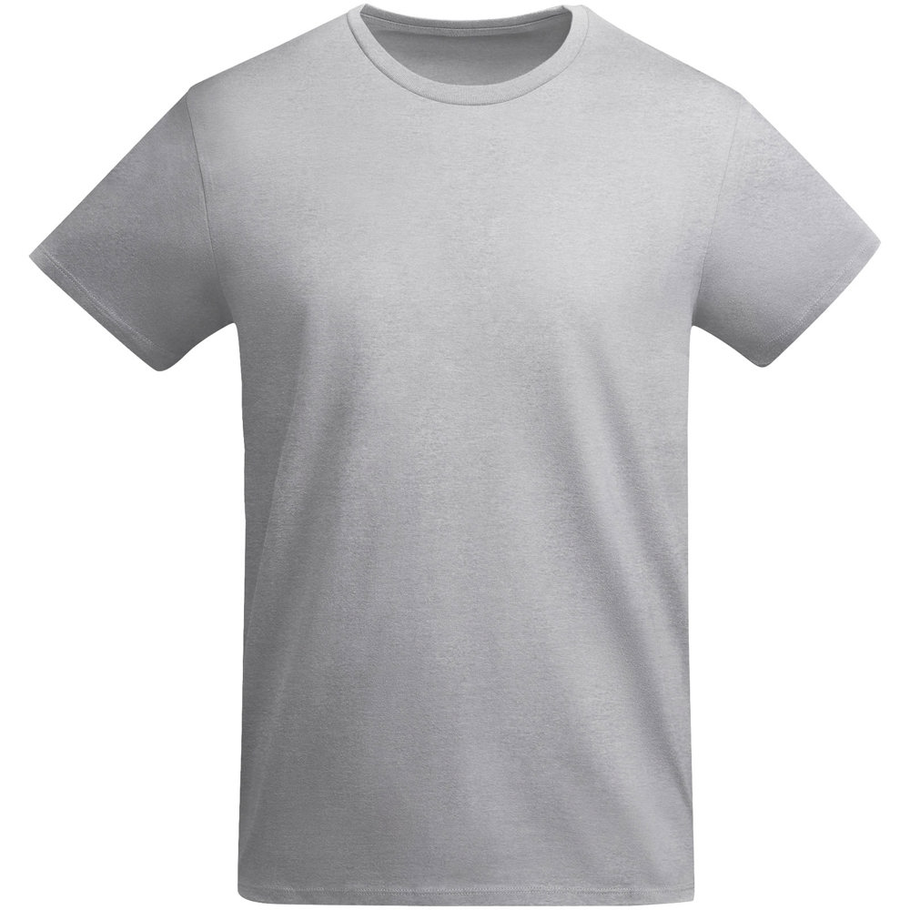 Breda biologisch katoenen kindershirt met korte mouwen - voor bedrijven en relatiegeschenken - Gemêleerd grijs
