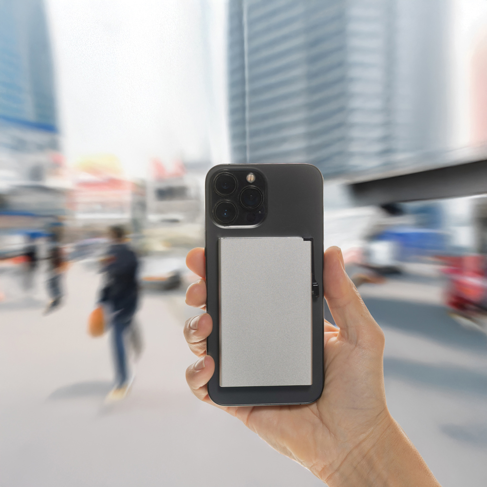 Standard aluminium RFID magnetic telefoon kaarthouder