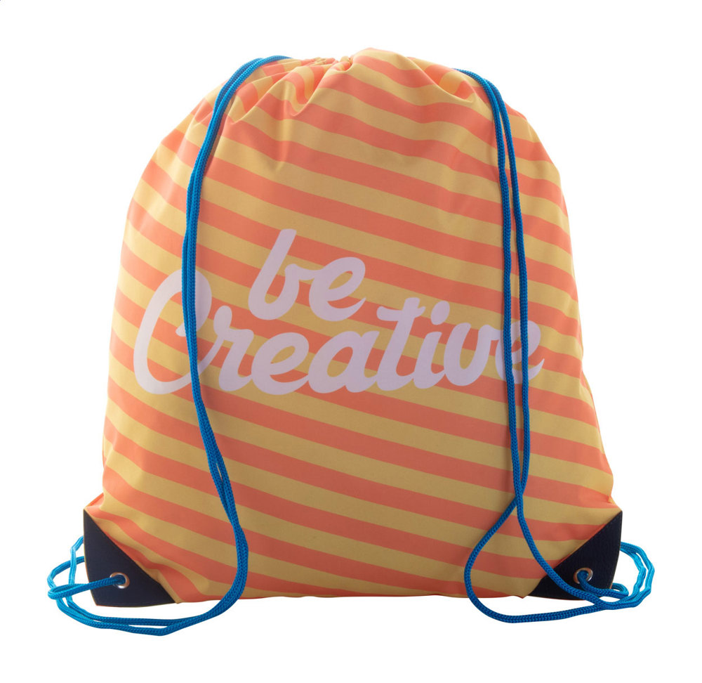 CreaDraw Plus - custom made tas met trekkoordsluiting - kopen of bedrukken - Blauw/Wit