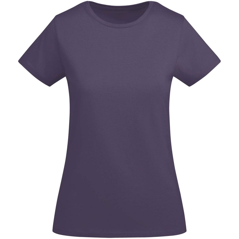Breda biologisch katoenen dames T-shirt met korte mouwen - met logo of onbedrukt bestellen - Lila