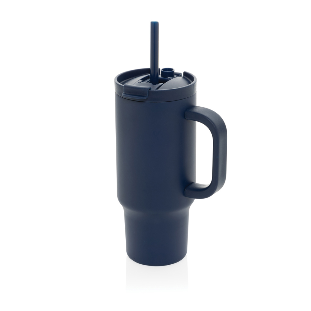 Cruiser RCS recycled lekvrije compacte beker 480ML - voor bedrijven en relatiegeschenken - donkerblauw (± PMS 2767C)