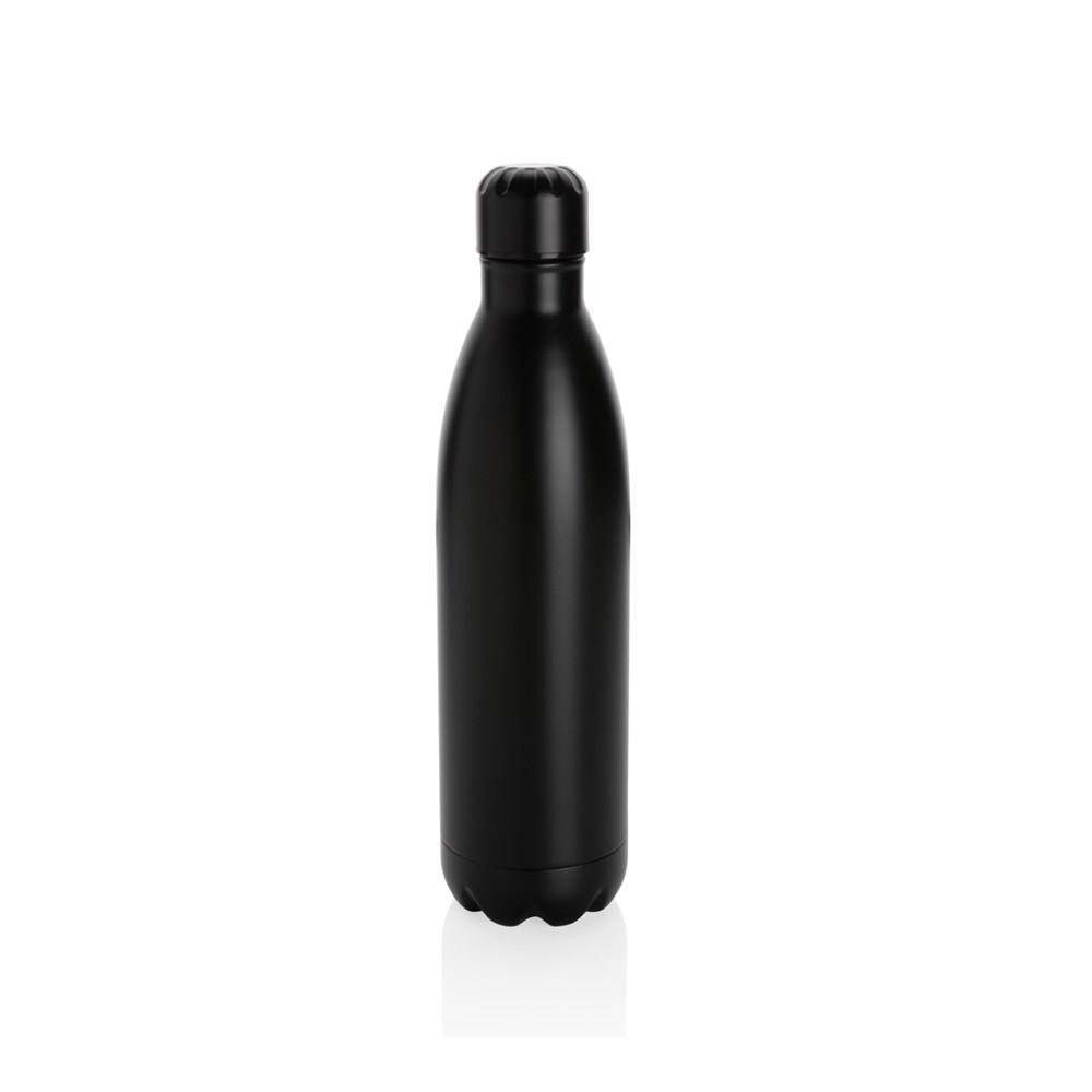 Unikleur vacuum roestvrijstalen fles 750ml - kopen of bedrukken - zwart (± PMS Black)