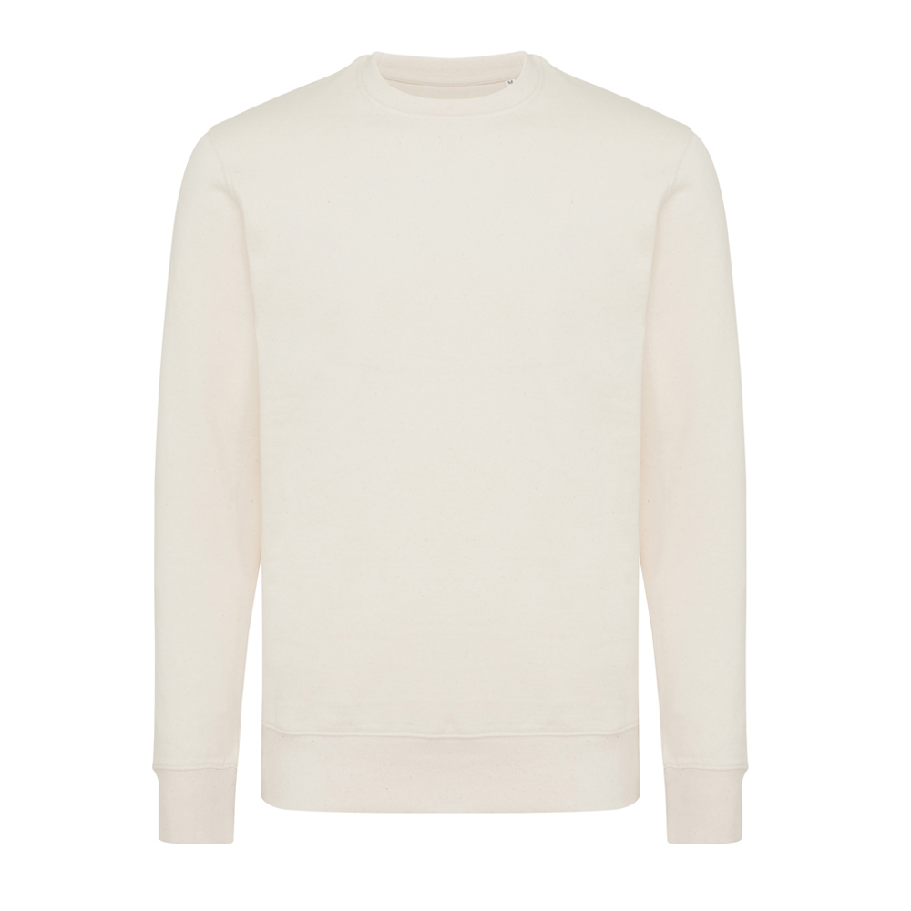 IQONIQ Etosha lichtgewicht gerecycled katoen sweater - kopen of bedrukken - natural raw (± PMS natural raw undyed)
