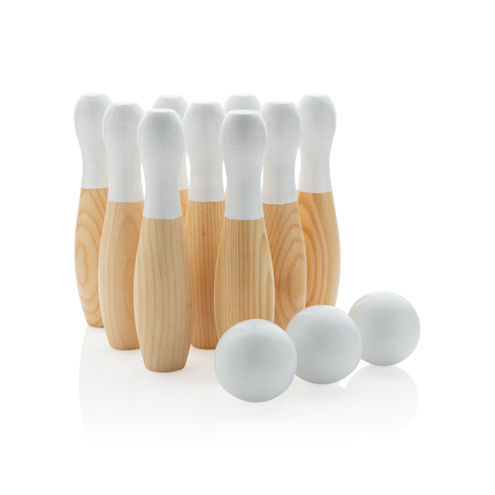 Houten skittles set - met logo of onbedrukt bestellen