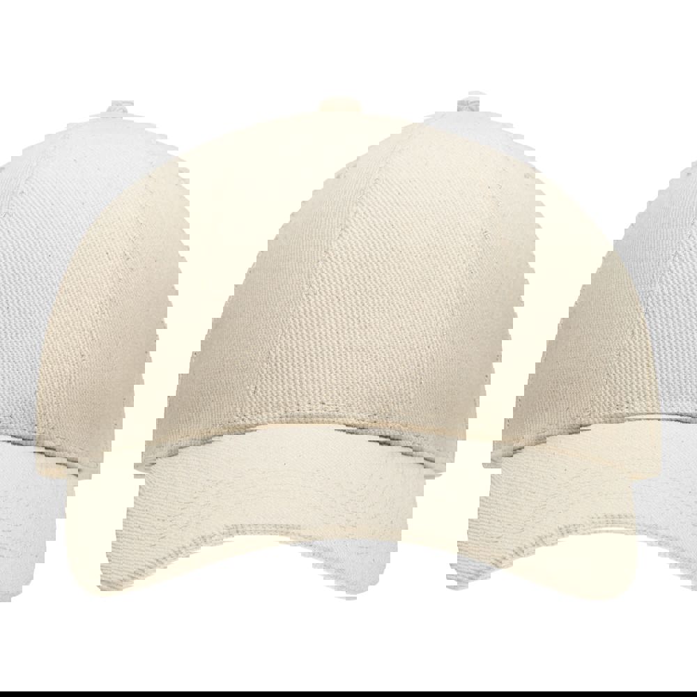 Turned brushed cap - met logo of onbedrukt bestellen - Naturel (Natural) / Naturel