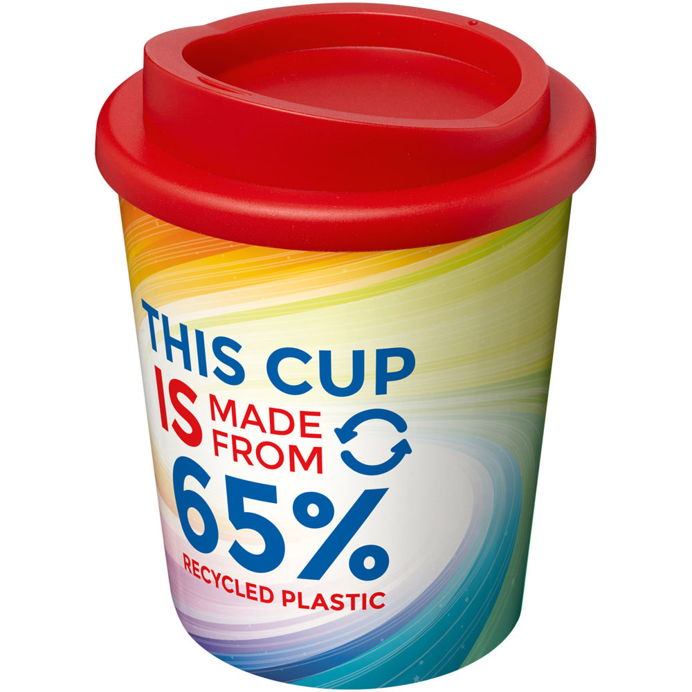 Brite-Americano® Espresso Eco 250 ml geïsoleerde beker - voor bedrijven en relatiegeschenken - rood