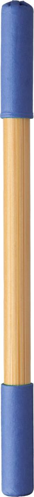 Bamboe balpen en eeuwige potlood Wolfgang - voor bedrijven en relatiegeschenken - kobaltblauw