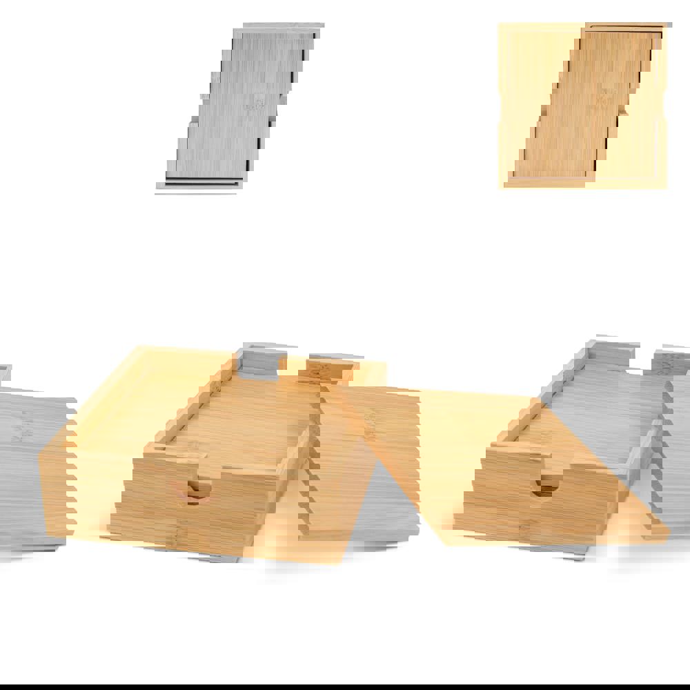 Bamboe onderzetterset (4 stuks) - met logo of onbedrukt bestellen