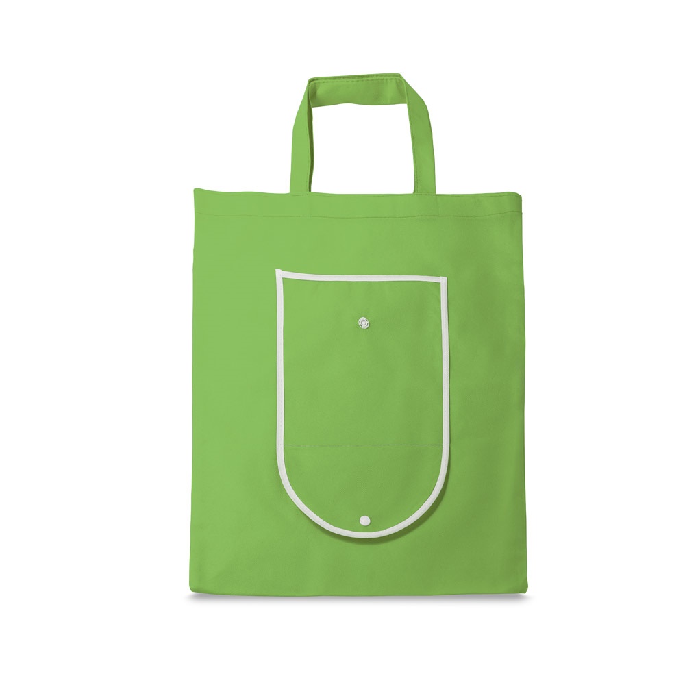 ARLON. Non-woven opvouwbare tas (80 g/m²) - met logo of onbedrukt bestellen - Licht groen