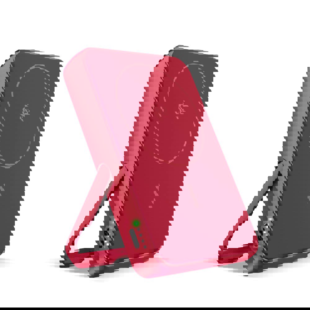 Fresh 'n Rebel Draadloze Powerbank 10000mAh Geschikt voor MagSafe - rood