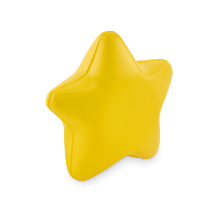 STARLY - PU anti-stress ster - bedrukt of onbedrukt verkrijgbaar - geel