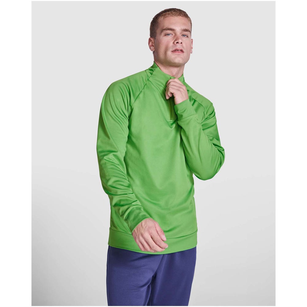 Epiro unisex sweatshirt met lange mouwen en kwartrits - voor bedrijven en relatiegeschenken