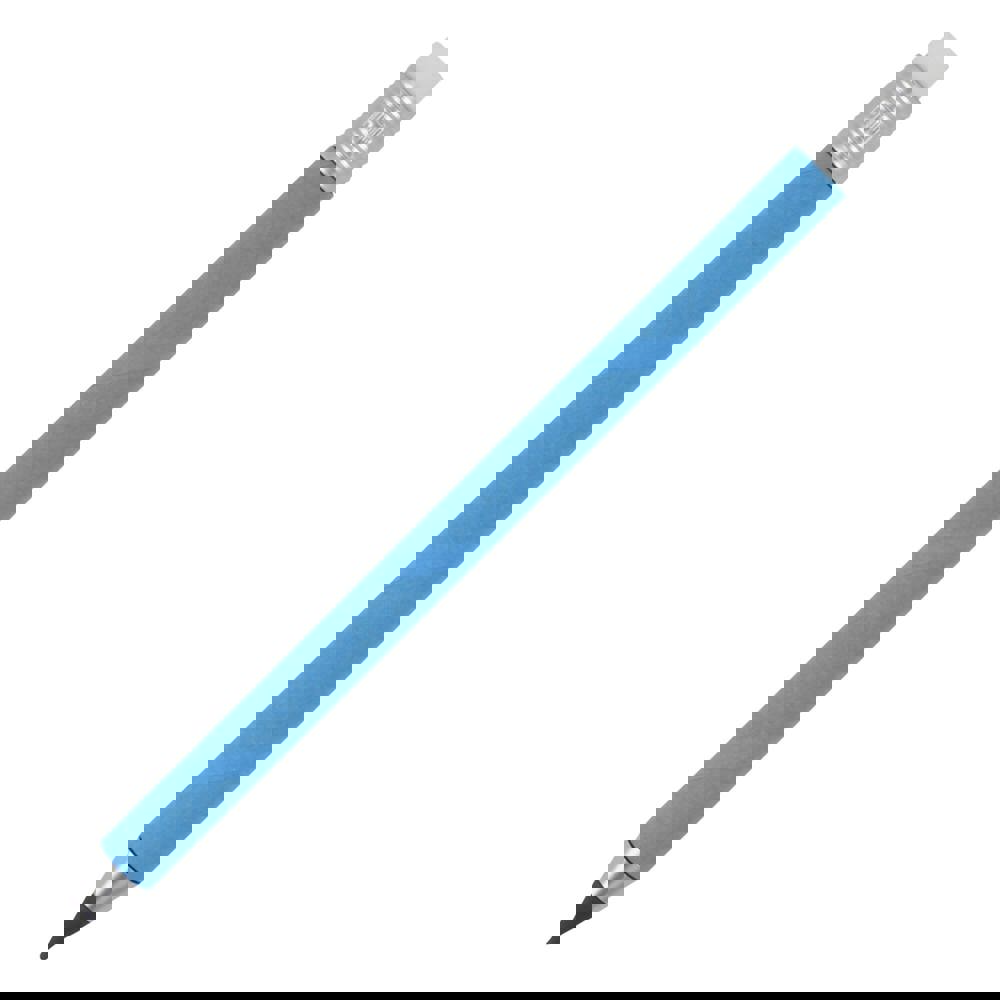 Inktloze papierpen met gum - voor bedrijven en relatiegeschenken - Blauw