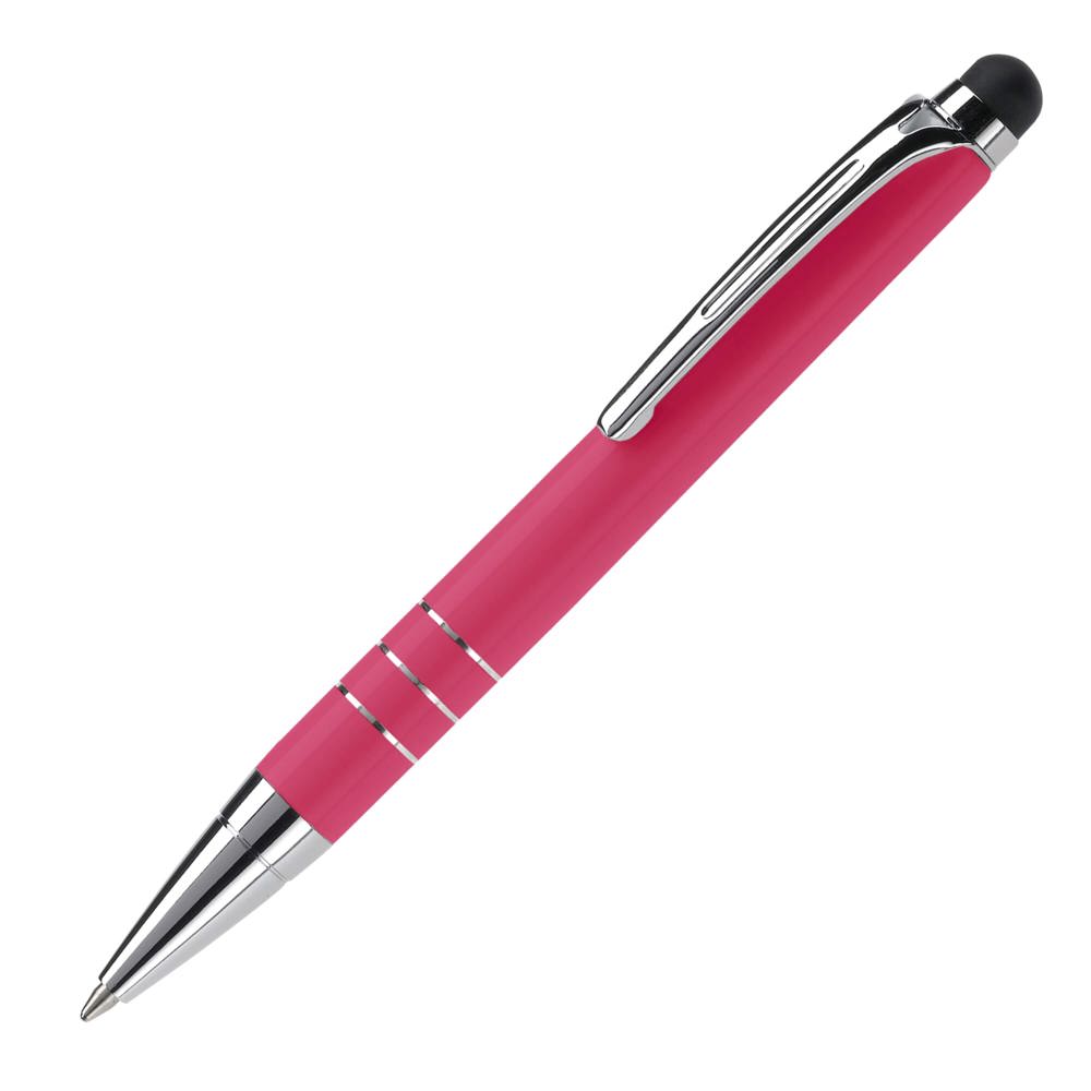 Balpen stylus metaal - voor bedrijven en relatiegeschenken - Donker Roze