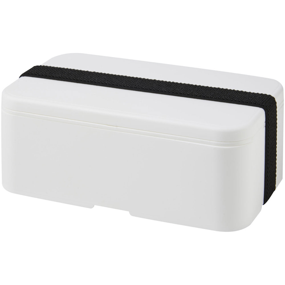 MIYO 700 ml enkellaagse lunchbox - met logo of onbedrukt bestellen - Wit, Zwart