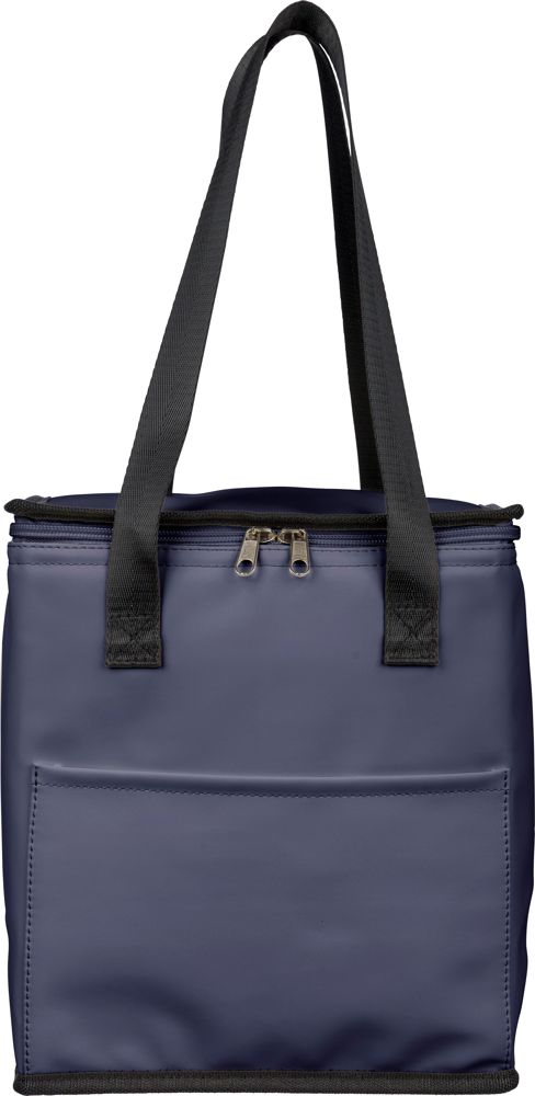 Gerecyclede PU koeltas Adira - met logo of onbedrukt bestellen - blauw