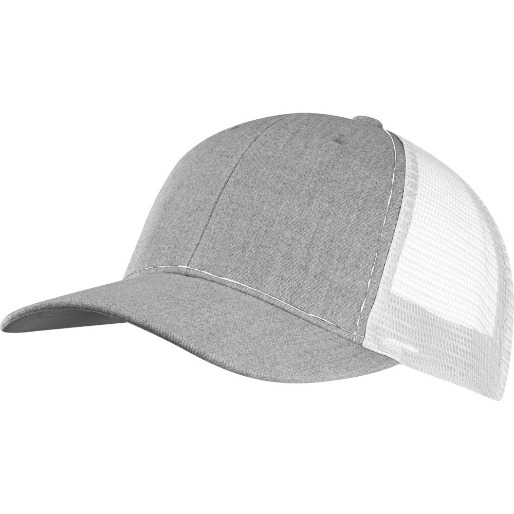 Baseballcap met net - kopen of bedrukken - Wit