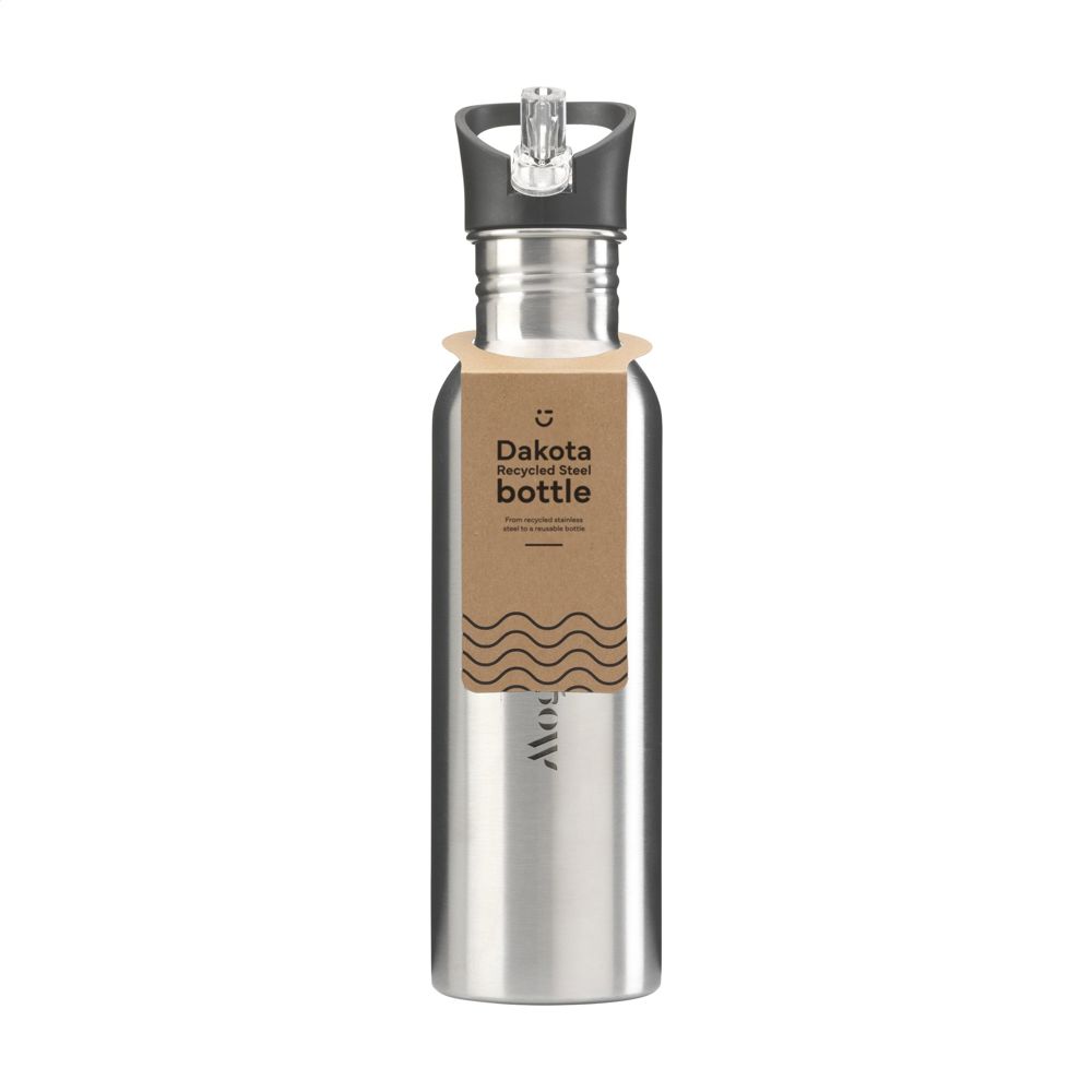 Dakota RCS Recycled Steel Bottle 750 ml - bedrukt of onbedrukt verkrijgbaar