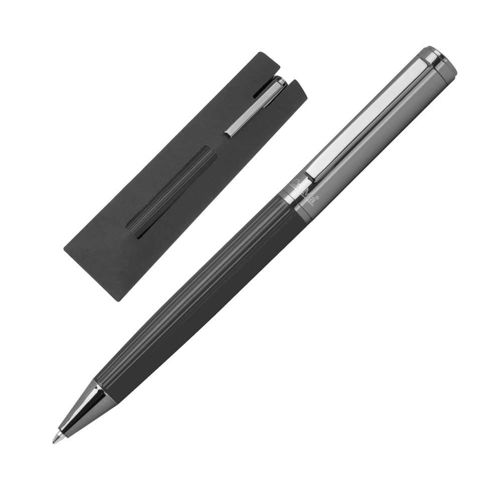 CrisMa balpen met geribbelde gripzone - zwart