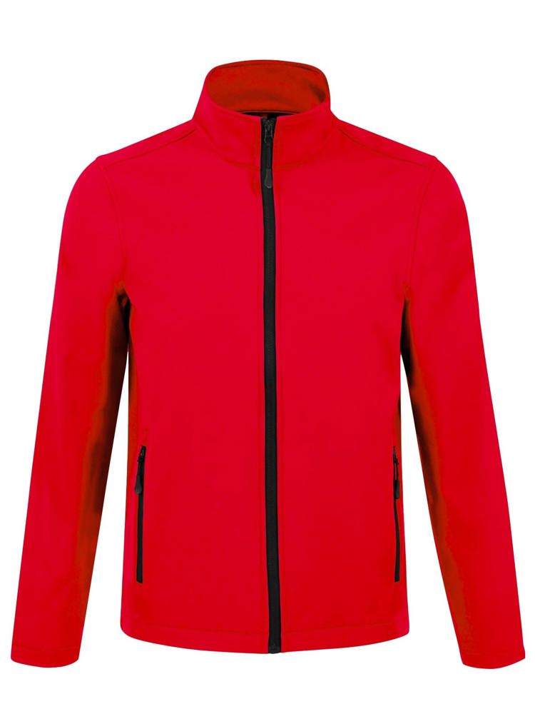 BS Visitor softshell jas, 280 gr/m² - bedrukt of onbedrukt verkrijgbaar - Rood (PMS 186c)