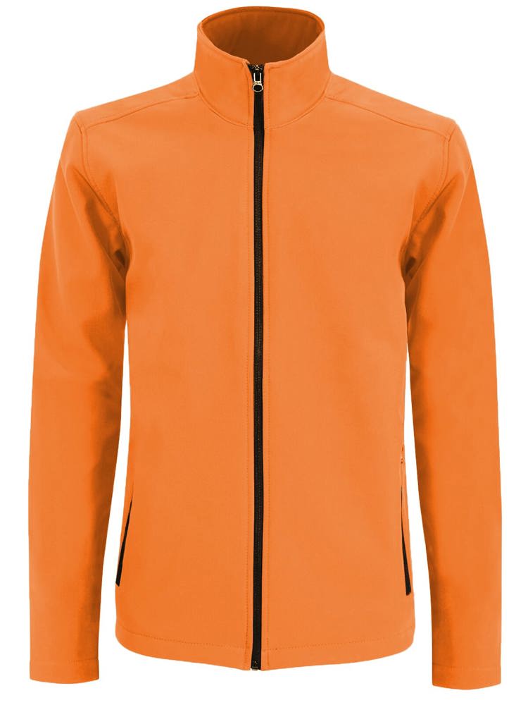 BS Visitor softshell jas, 280 gr/m² - bedrukt of onbedrukt verkrijgbaar - Oranje (PMS 1585C)