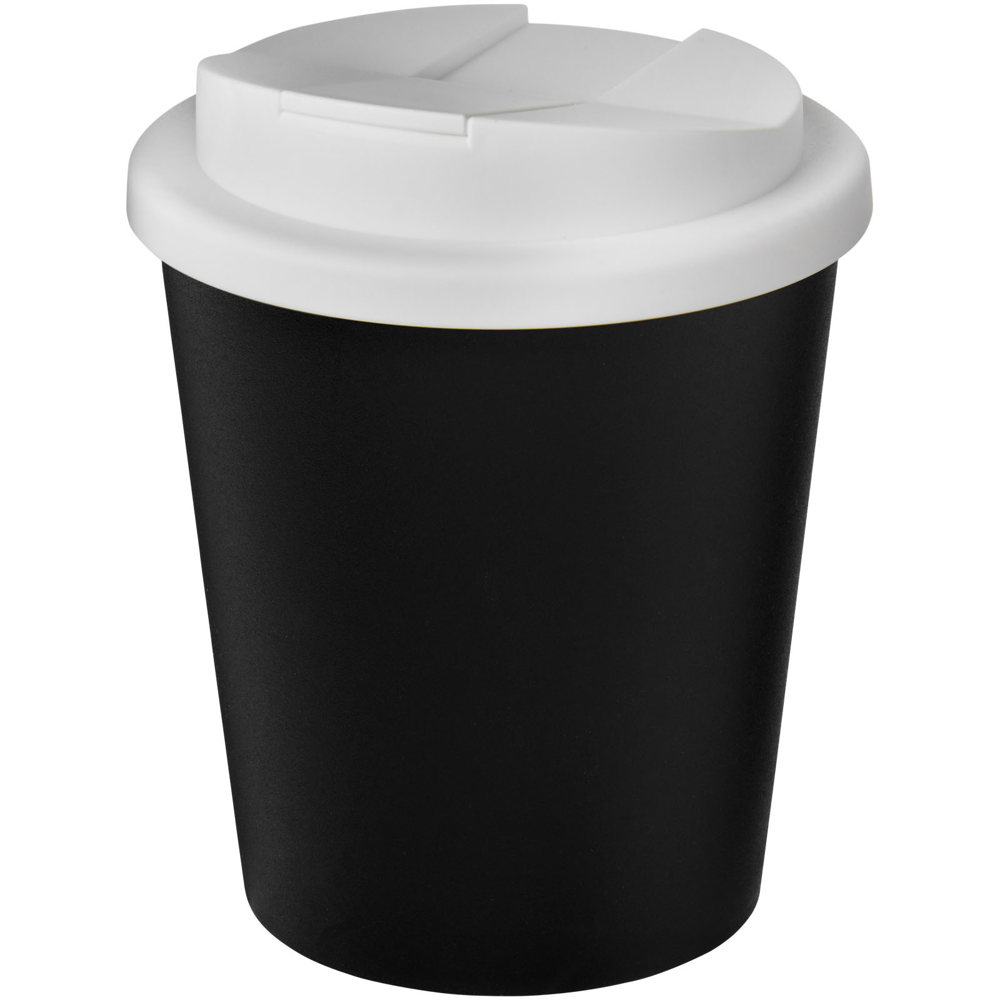 Americano® Espresso Eco 250 ml gerecyclede beker met knoeibestendig deksel - bedrukt of onbedrukt verkrijgbaar