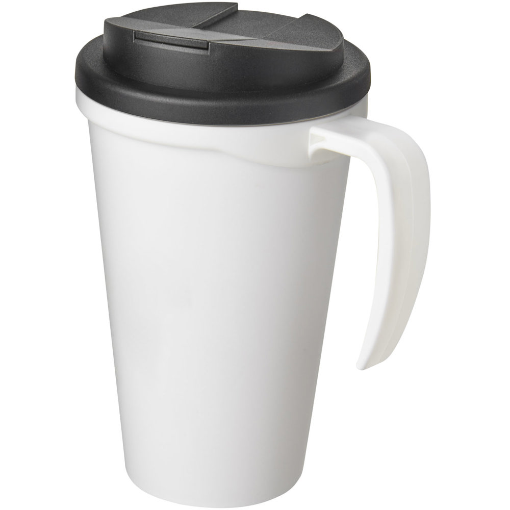 Americano® Grande 350 ml geïsoleerde beker - voor bedrijven en relatiegeschenken - Wit, Zwart