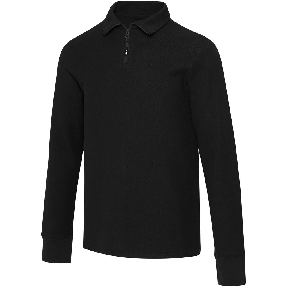 Zeus uniseks half-zip poloshirt met lange mouwen - kopen of bedrukken
