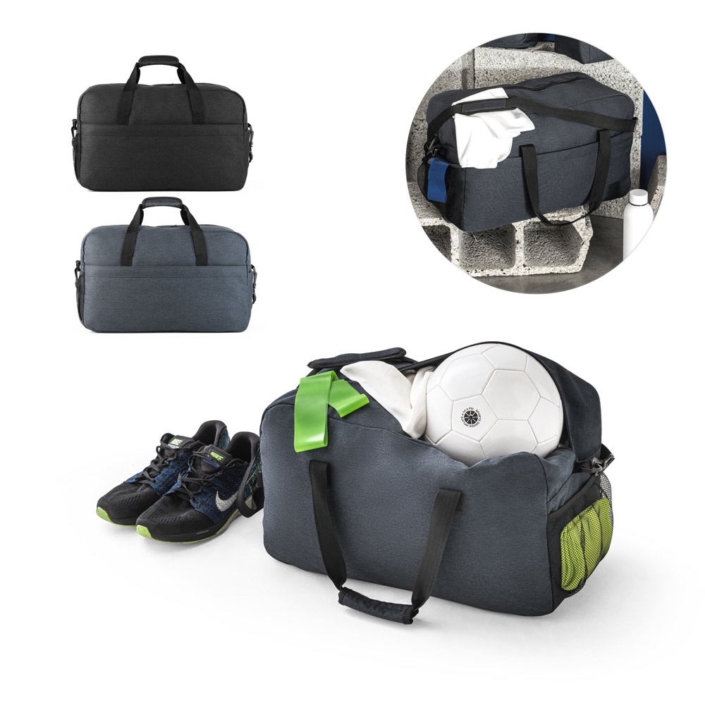 REPURPOSE SPORTS. 600D gerecycled polyester sporttas - met logo of onbedrukt bestellen
