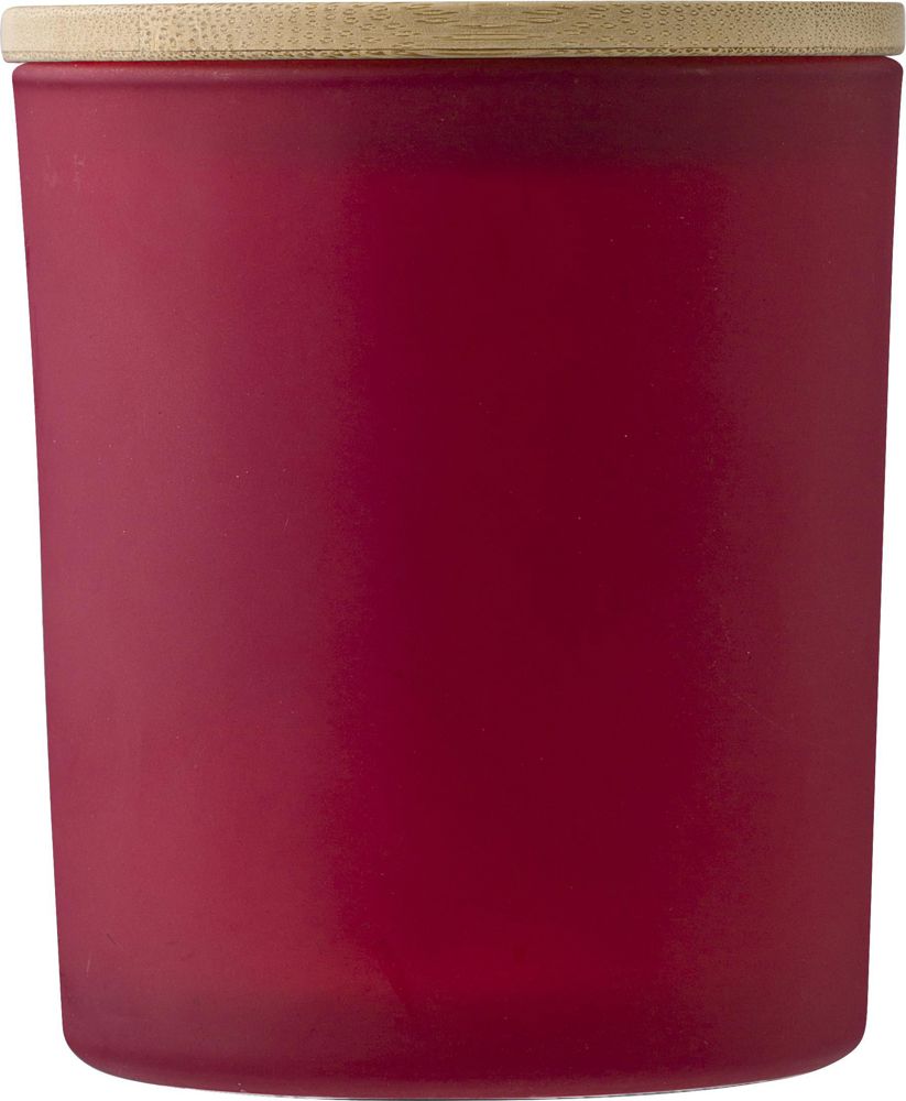 Glazen kaars Matthew - kopen of bedrukken - rood