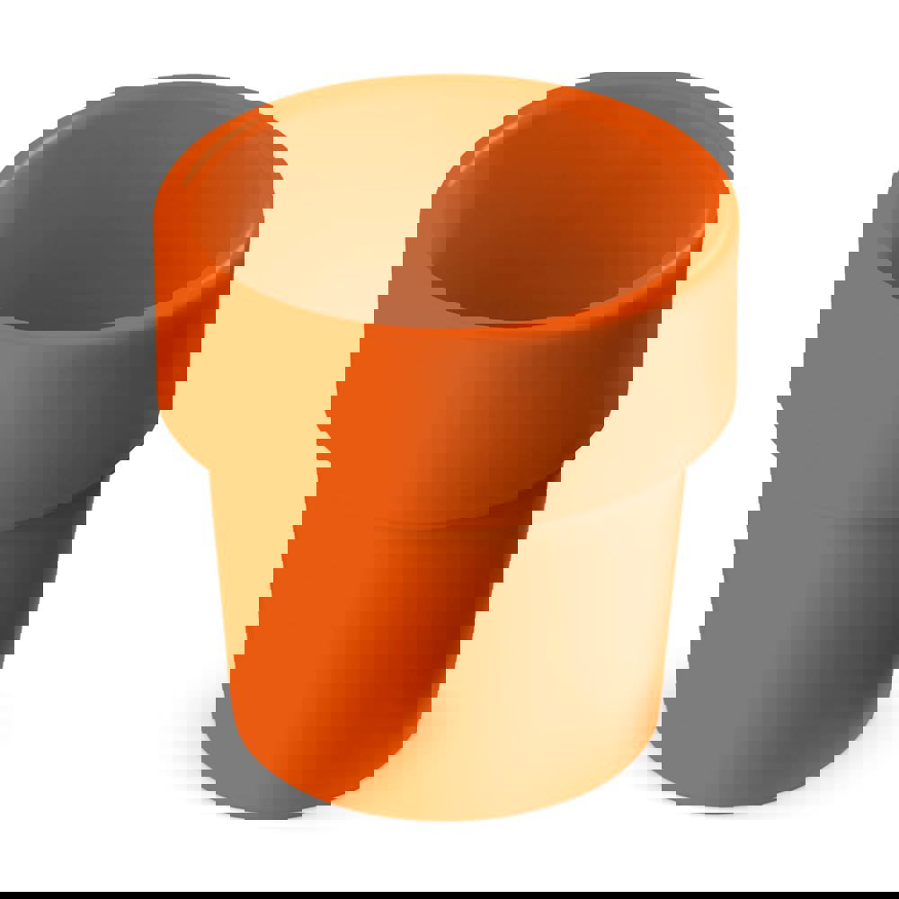 Hot-but-cool beker met kerstomaten zaadjes - voor bedrijven en relatiegeschenken - oranje