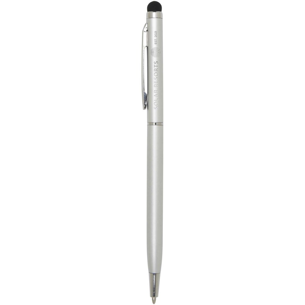 Ore aluminium balpen met stylus (blauwe inkt)