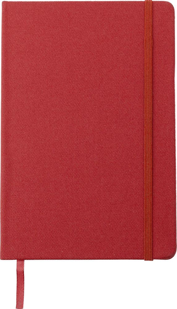 rPET notitieboek (A5) Samira - bedrukt of onbedrukt verkrijgbaar - Rood