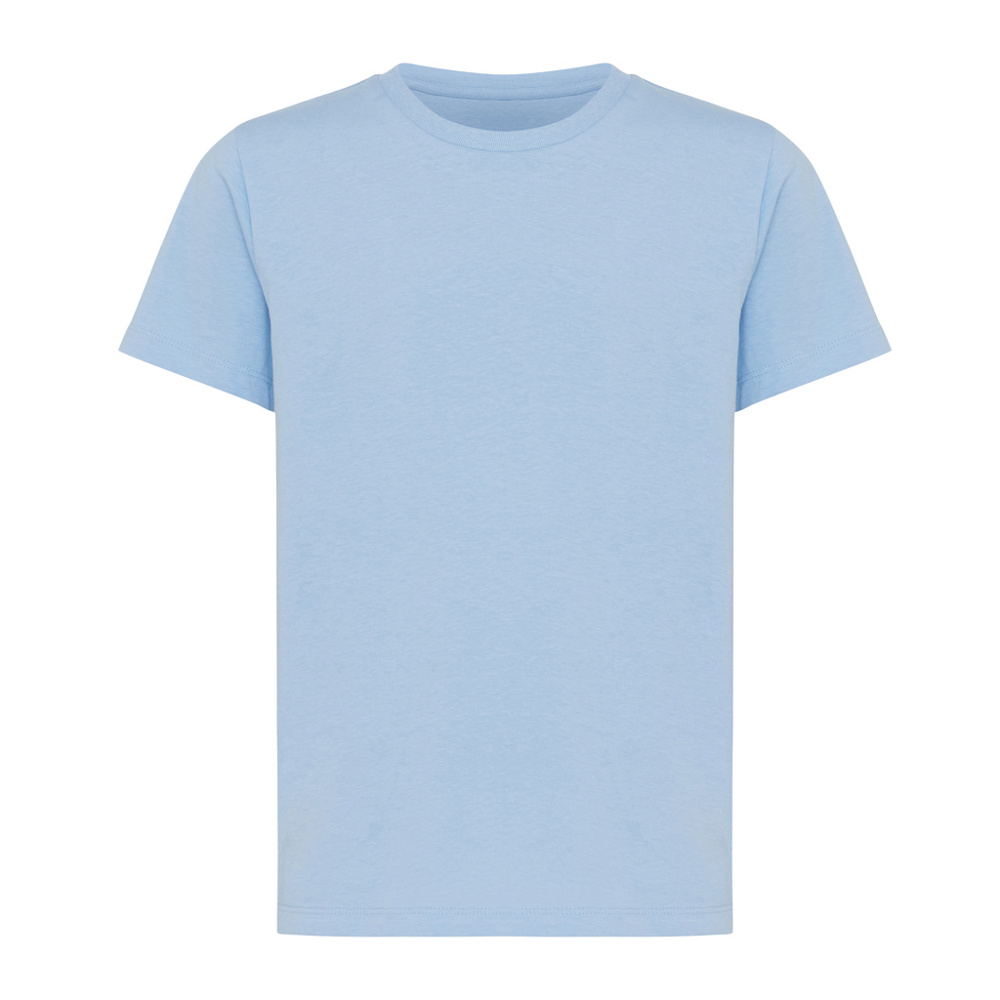 IQONIQ Koli kids lichtgewicht gerecycled katoen t-shirt - kopen of bedrukken - sky blue (± PMS 15-3930 TCX)