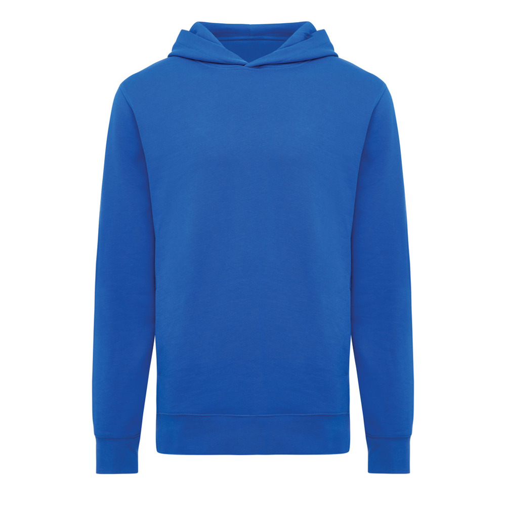 IQONIQ Yengo recycled katoen hoodie met steekzakken - voor bedrijven en relatiegeschenken - royal blue (± PMS 19-4050 TCX)
