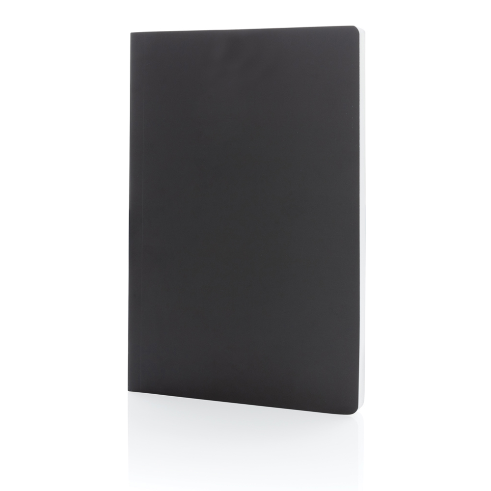 Impact softcover steenpapier notitieboek A5 - kopen of bedrukken - zwart (± PMS Black)