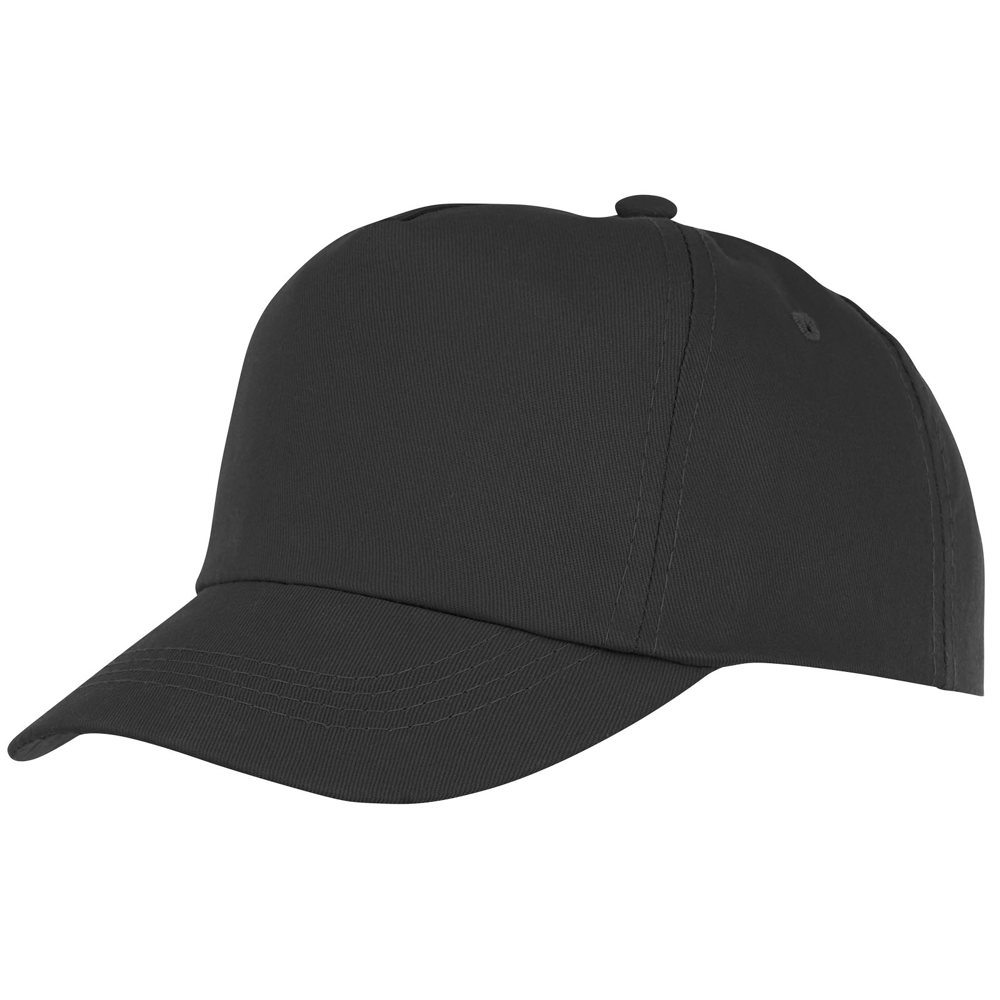 Feniks 5 panel kinder cap - kopen of bedrukken - Zwart