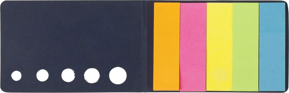 Kartonnen memoblaadjes houder Dwayne - met logo of onbedrukt bestellen - Zwart