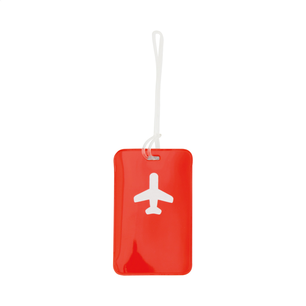Denver - bagage label - bedrukt of onbedrukt verkrijgbaar - Rood