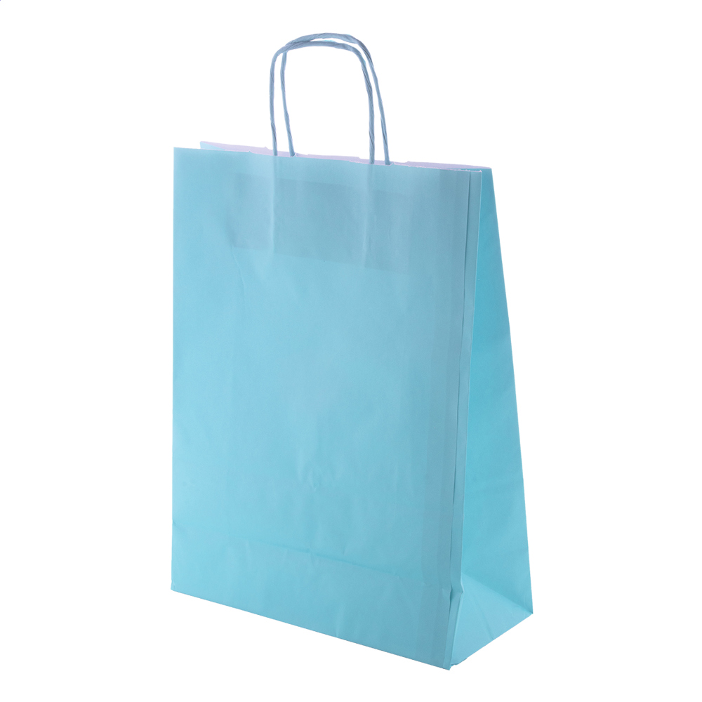 Mall - papieren tas - voor bedrijven en relatiegeschenken - licht blauw